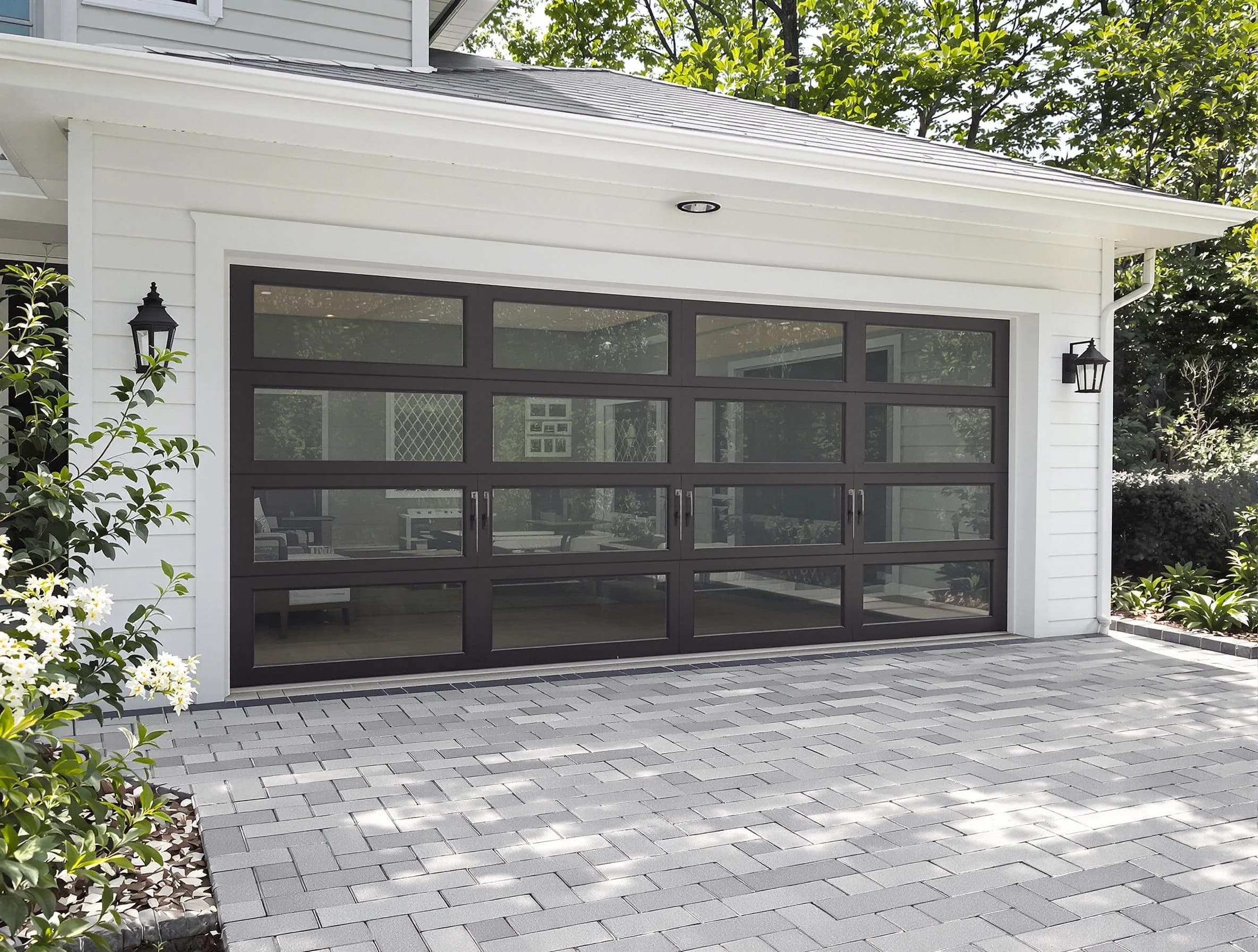Milton Garage Door Repair design specialist presenting custom garage door options to Milton homeowner