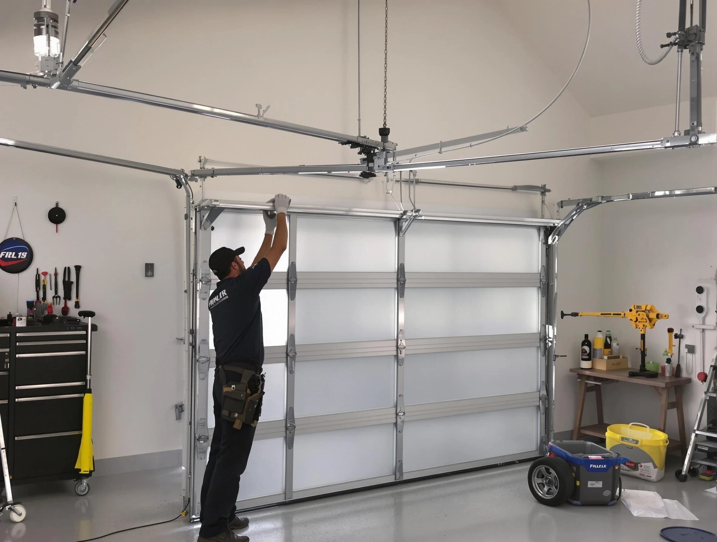 Milton Garage Door Repair certified team performing precision garage door installation in Milton