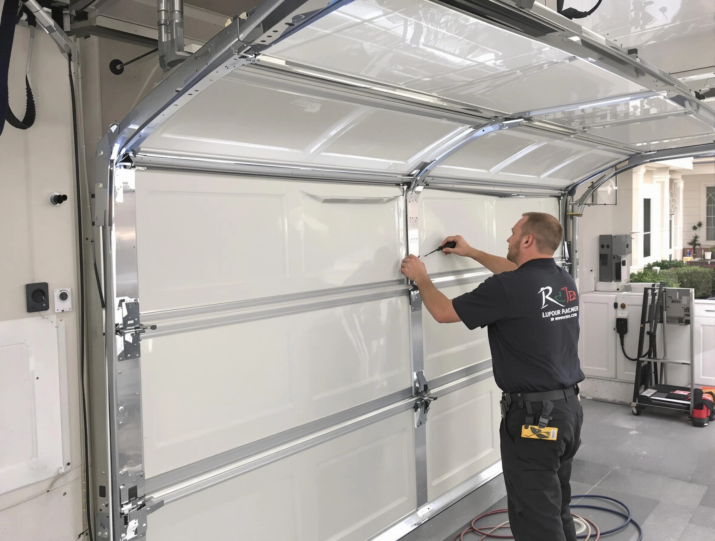 Milton Garage Door Repair professional performing panel repair in Milton