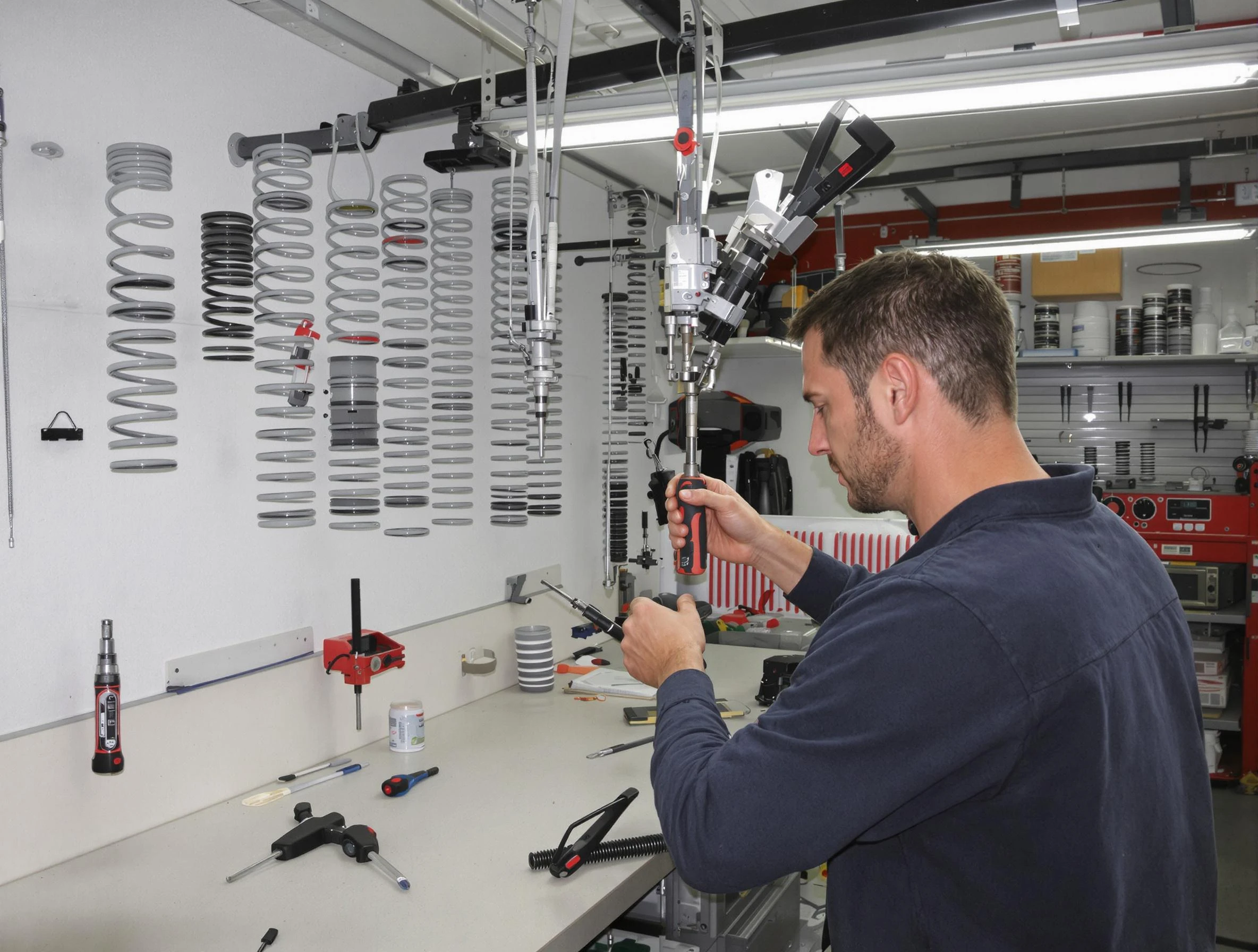 Milton Garage Door Repair safety certified technician performing precision spring replacement in Milton